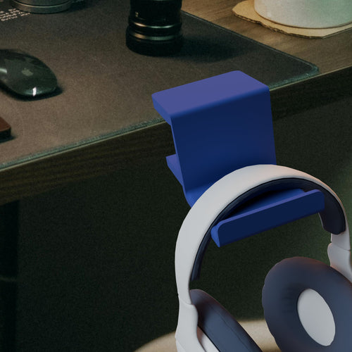 Desk - Mounted Headphone Hook with screw to hang up your headphones - Envision 3D