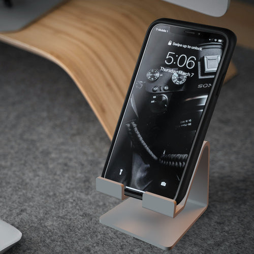 Minimalist 3D Printed Phone Stand with Charging Access - Envision 3D