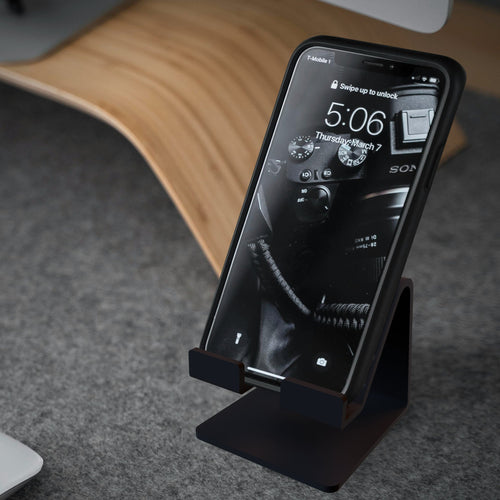 Minimalist 3D Printed Phone Stand with Charging Access - Envision 3D